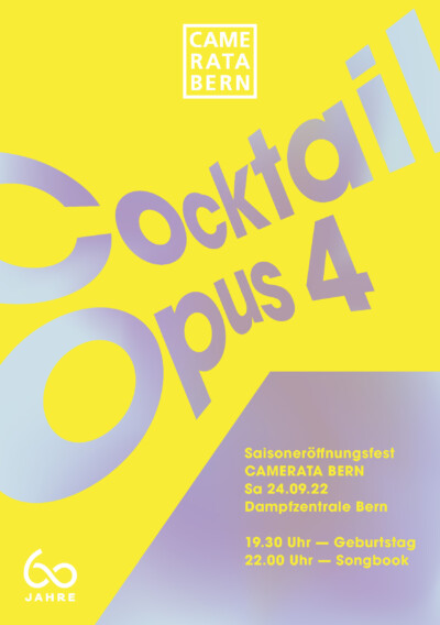Cam Programmheft Cocktail Opus 4